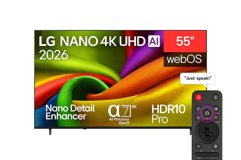 تلوزیون 55 اینچی lg nu840